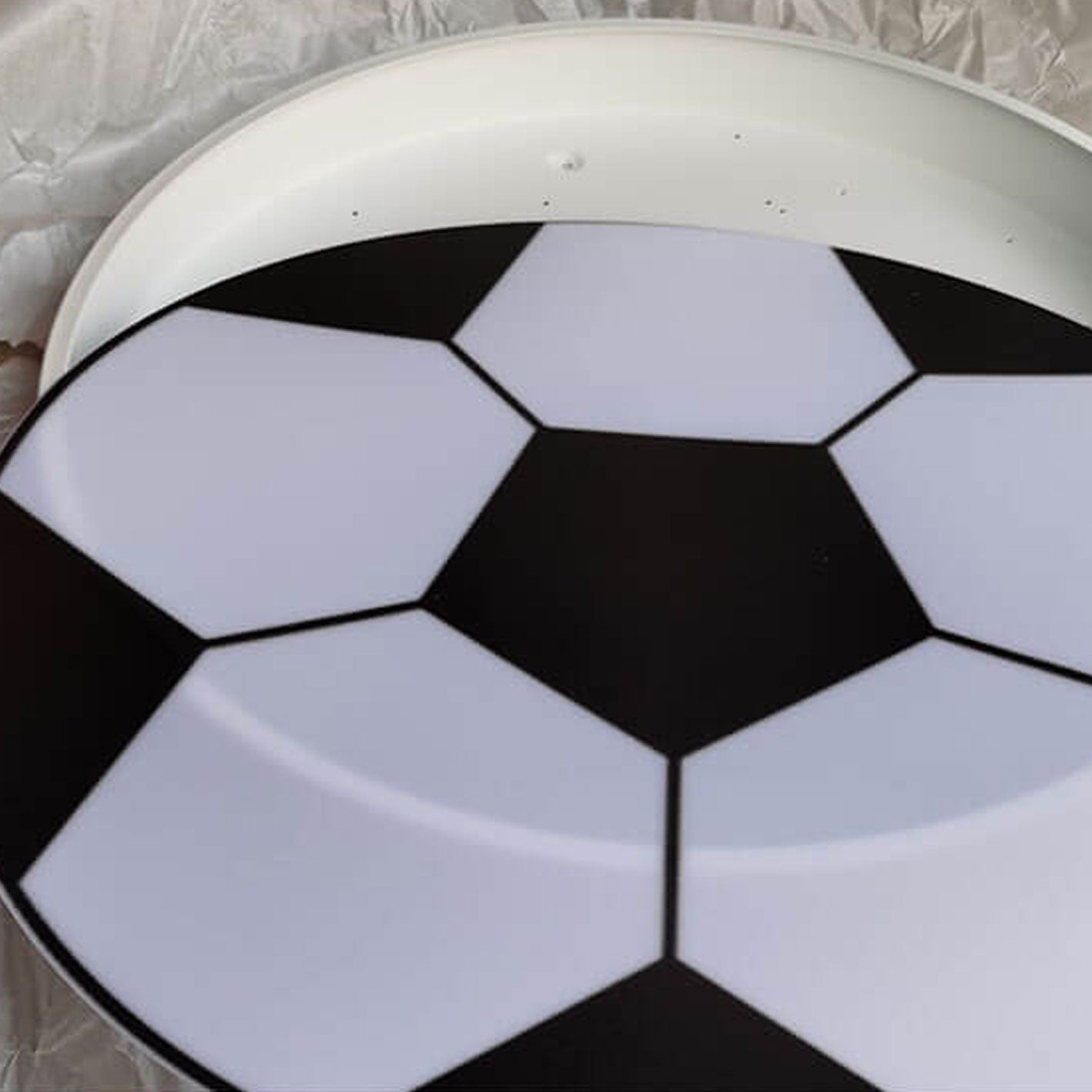Cartoon Round Football LED Kids Flush Mount Light