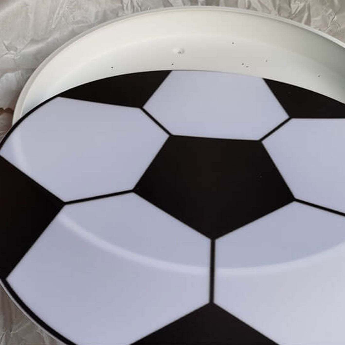 Cartoon Round Football LED Kids Flush Mount Light