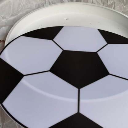 Cartoon Round Football LED Kids Flush Mount Light