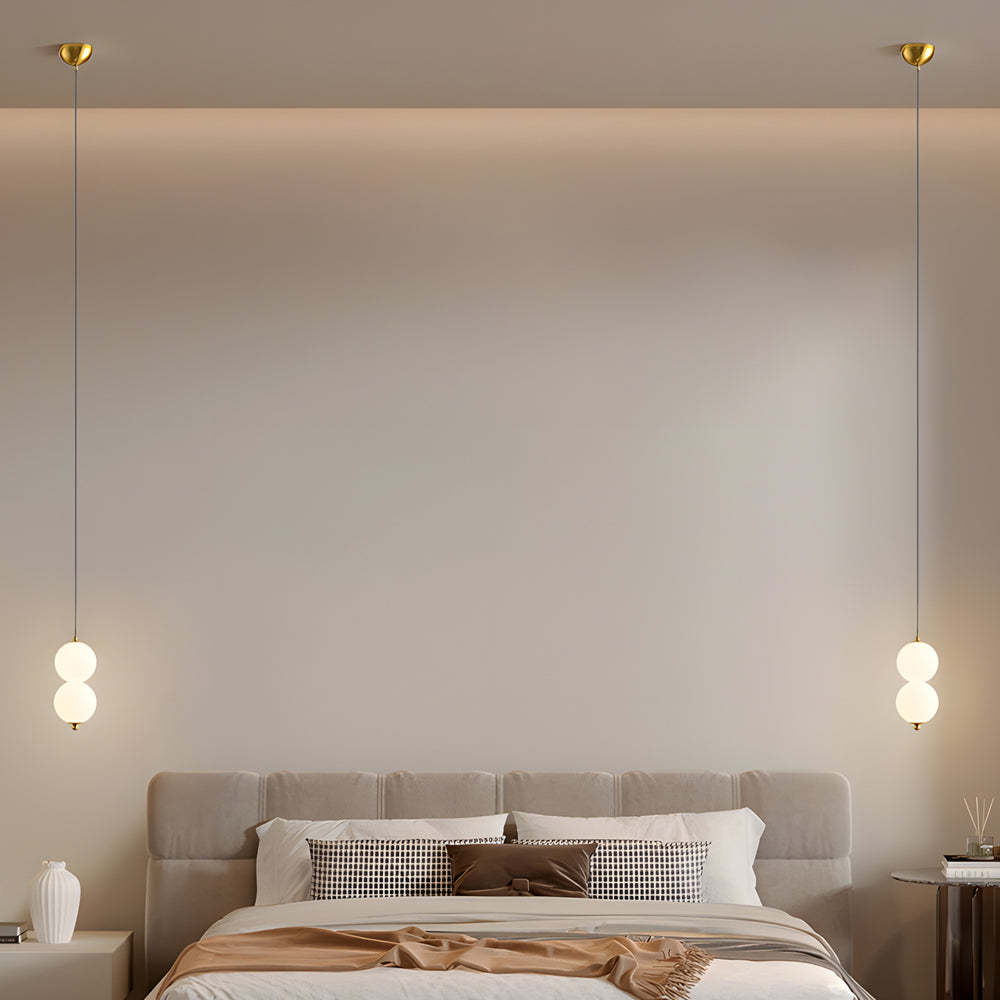 Modern Round Vertical Ball Dimmable LED Pendant Chandelier