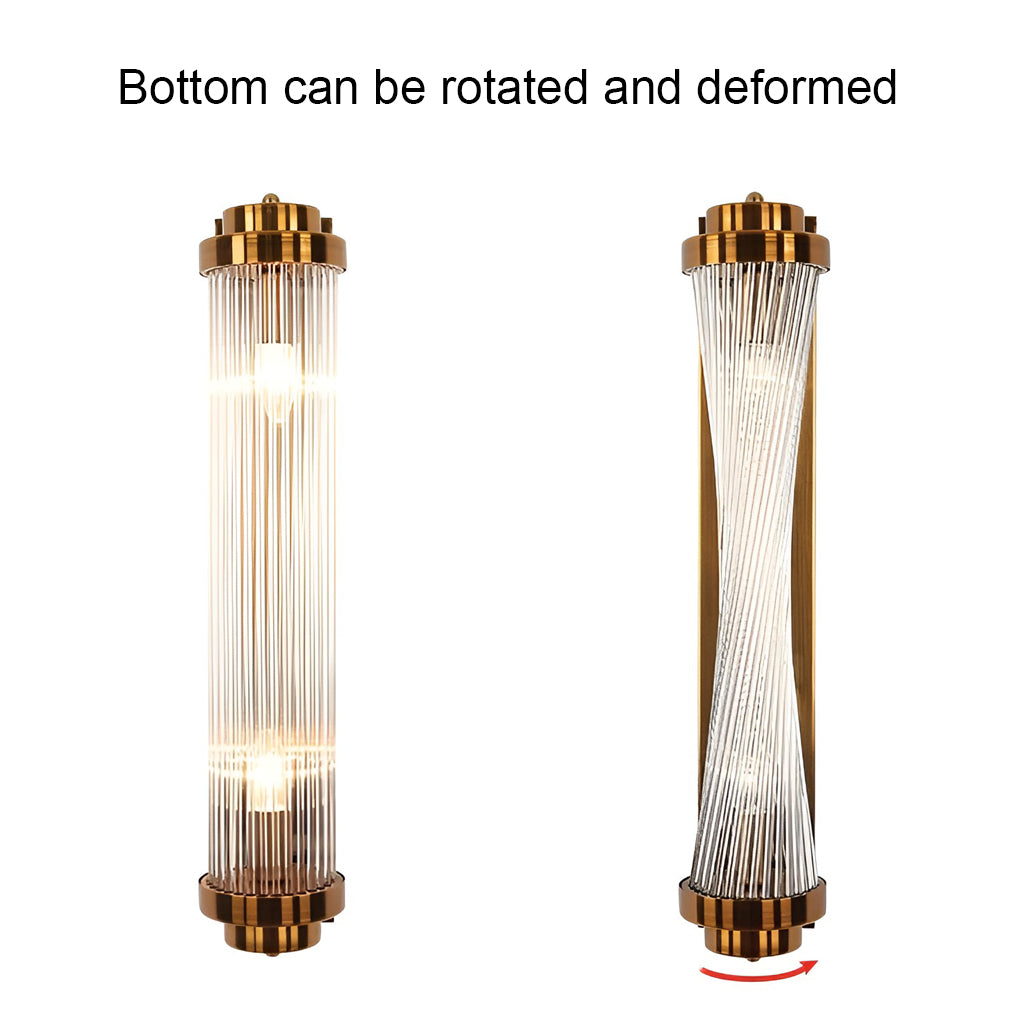 Adjustable Warm White Light LED Crystal Golden Nordic Wall Lamp Wall Sconce Lighting-Lighom
