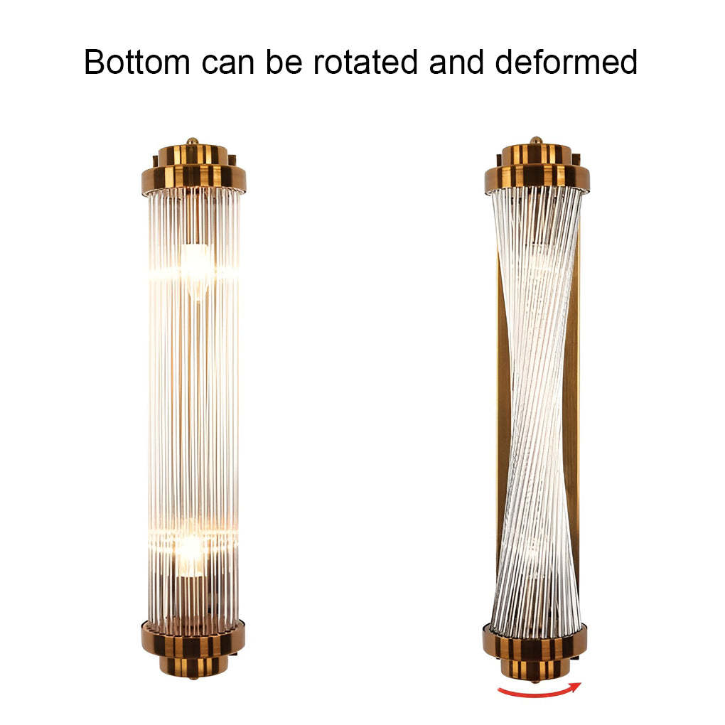 Adjustable Warm White Light LED Crystal Golden Nordic Wall Lamp Wall Sconce Lighting-Lighom