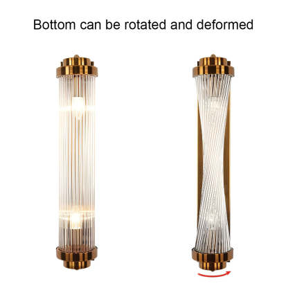 Adjustable Warm White Light LED Crystal Golden Nordic Wall Lamp Wall Sconce Lighting-Lighom