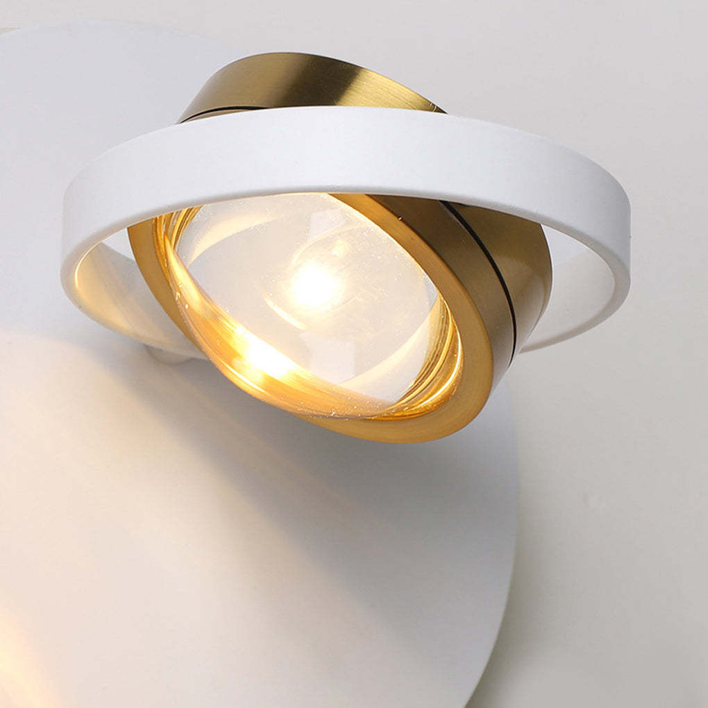 Round Square Creative Free Adjustable Direction Modern Wall Lights Fixture-Lighom