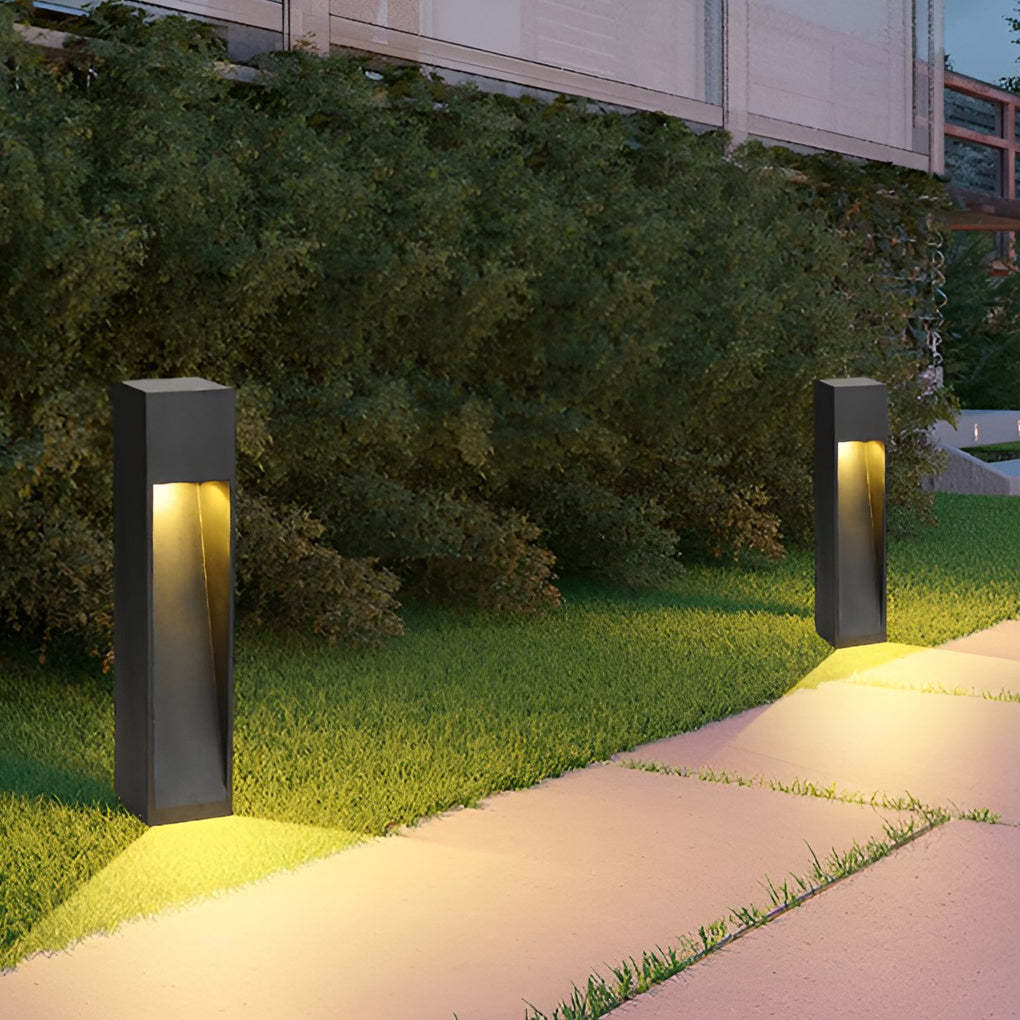 Industrial Rectangular LED Pathway Light 5W Waterproof Fixture with Open Slide Illumination-Lighom