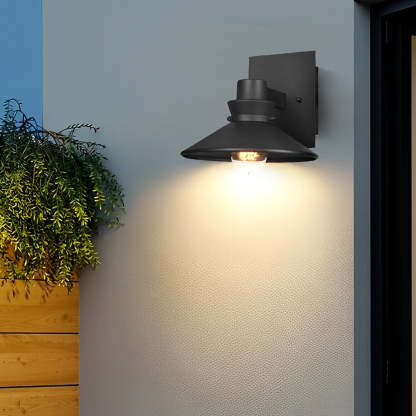 Minimalist Waterproof Black European-style Wall Lamp Exterior Lights-Lighom