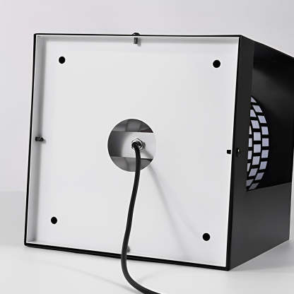 Square Lantern Waterproof LED Black Modern Backyard Landscaping Lights-Lighom