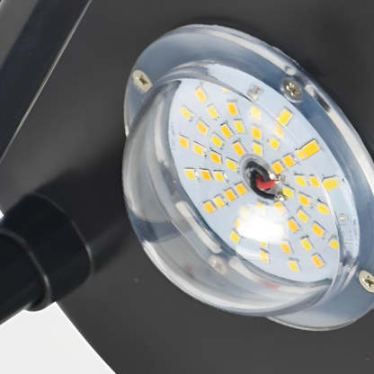 Round LED Waterproof Intelligent Modern Solar Lamp Post Outdoor Light-Lighom