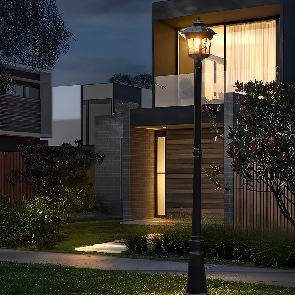 Retro Minimalist LED Waterproof European Style Garden Lamp Post Lights-Lighom