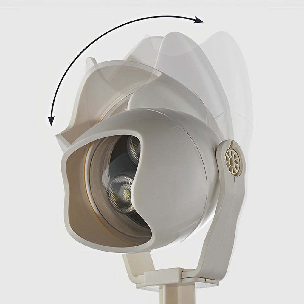 Modern Eggshell-shaped RGB Adjustable LED Outdoor Spotlight with Stake-Lighom
