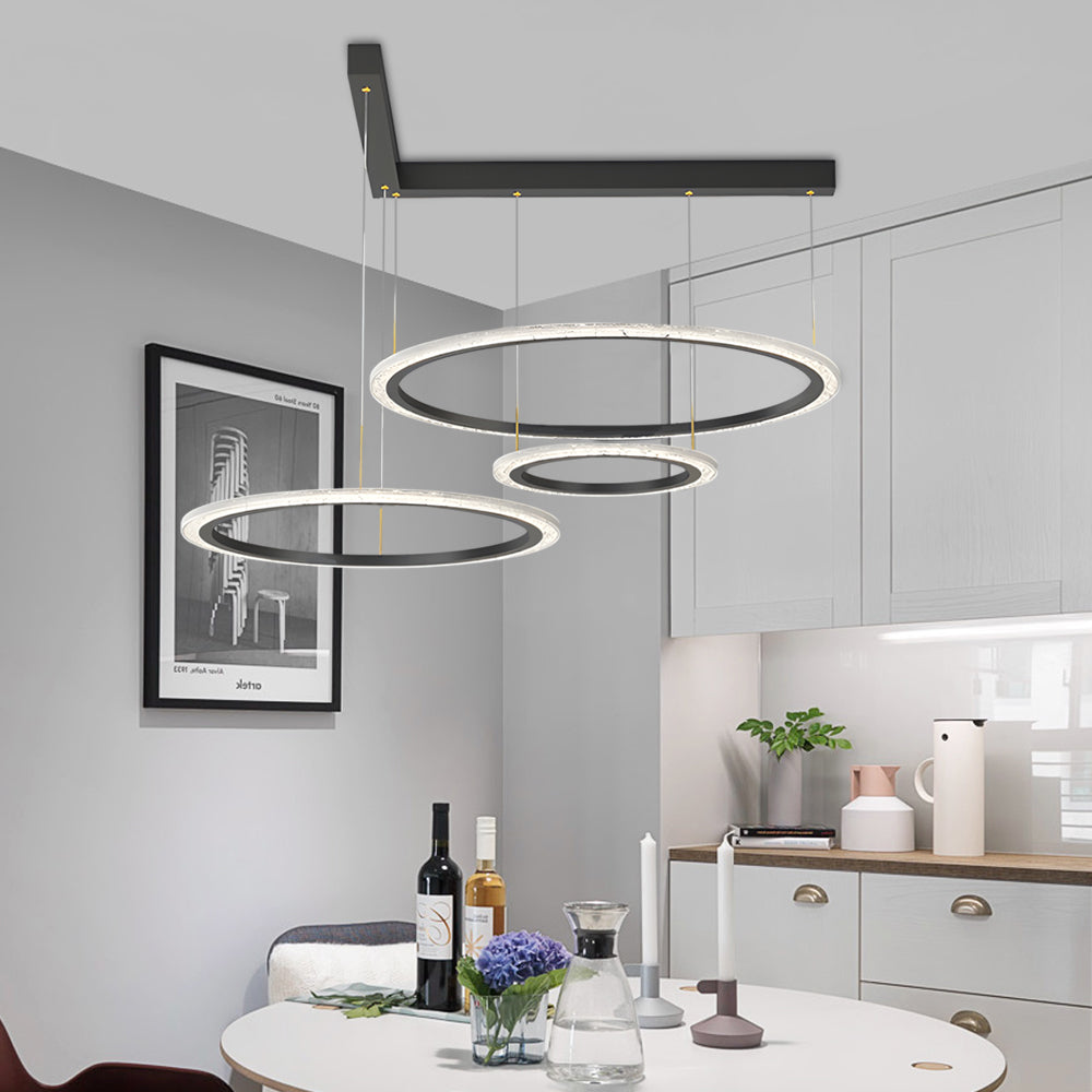 2/3-Circle Ring Minimalist Modern Ceiling Light