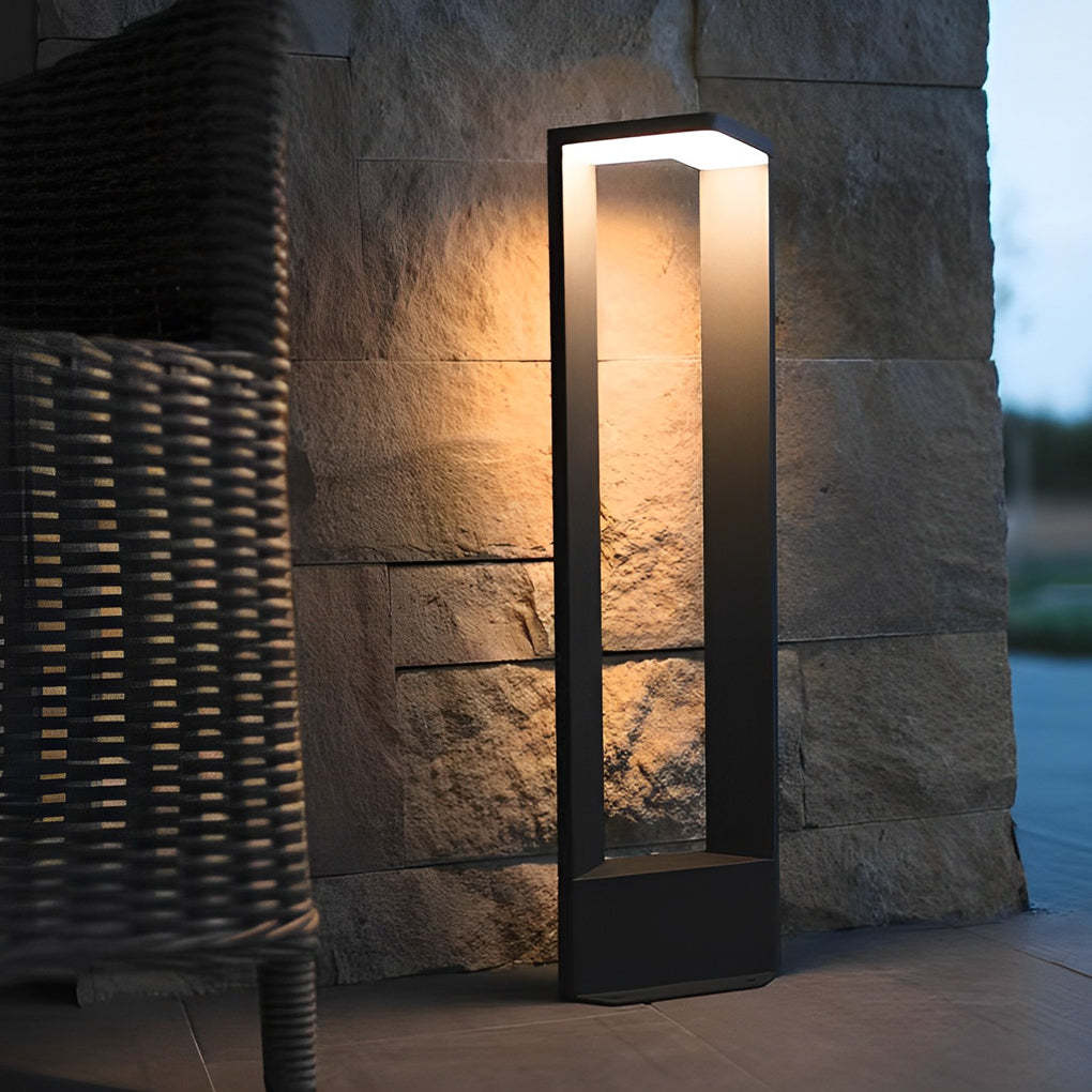 Sleek Linear 12W LED Pathway Light Minimalist Outdoor Landscape Lamp-Lighom