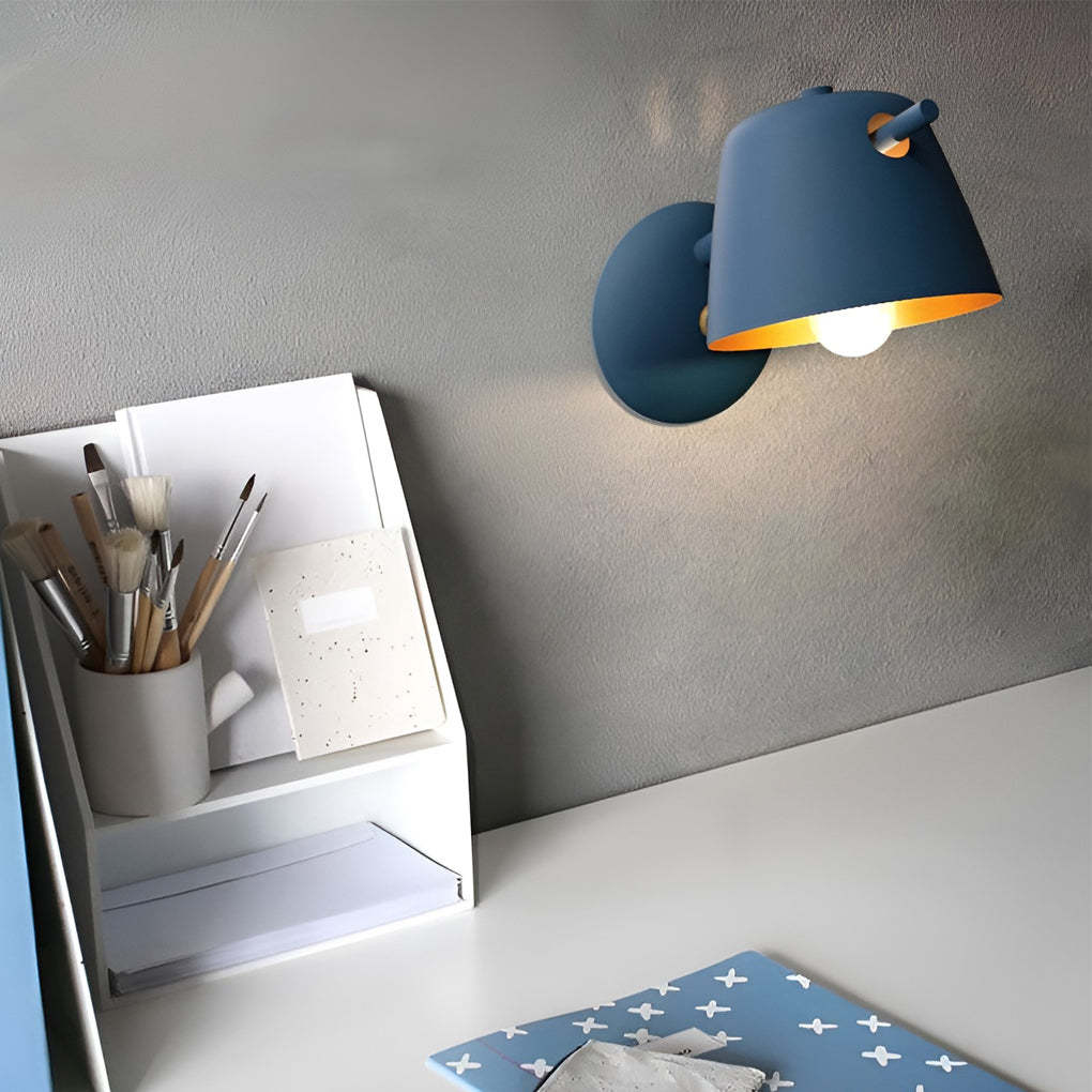 Hat Matte Metal Nordic Modern Wall Sconce