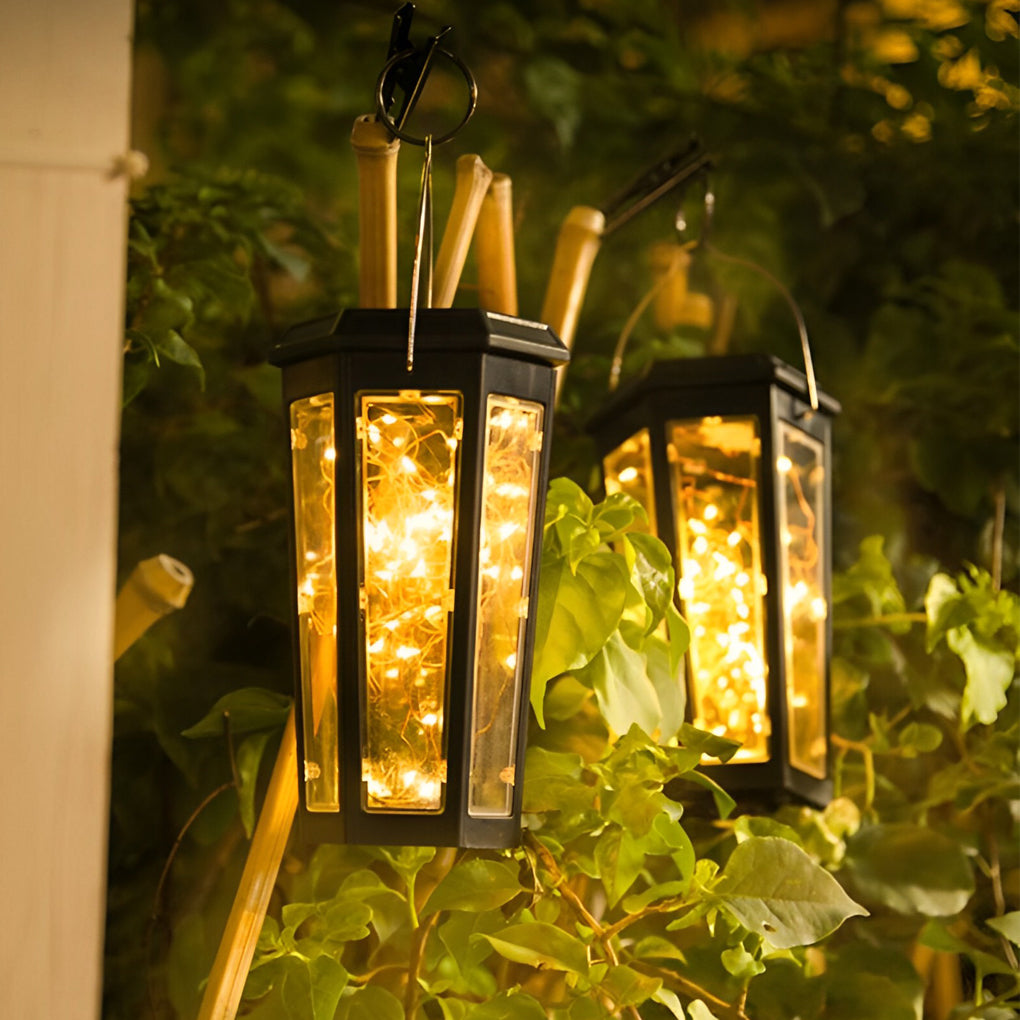 2Pcs Hexagonal Waterproof LED Motion Sensor Outdoor Solar Lawn Lights-Lighom