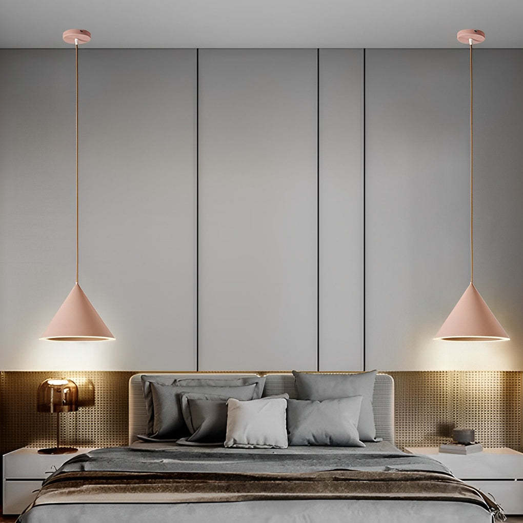 Minimalist Conical LED Macaron Nordic Kitchen Island Pendant