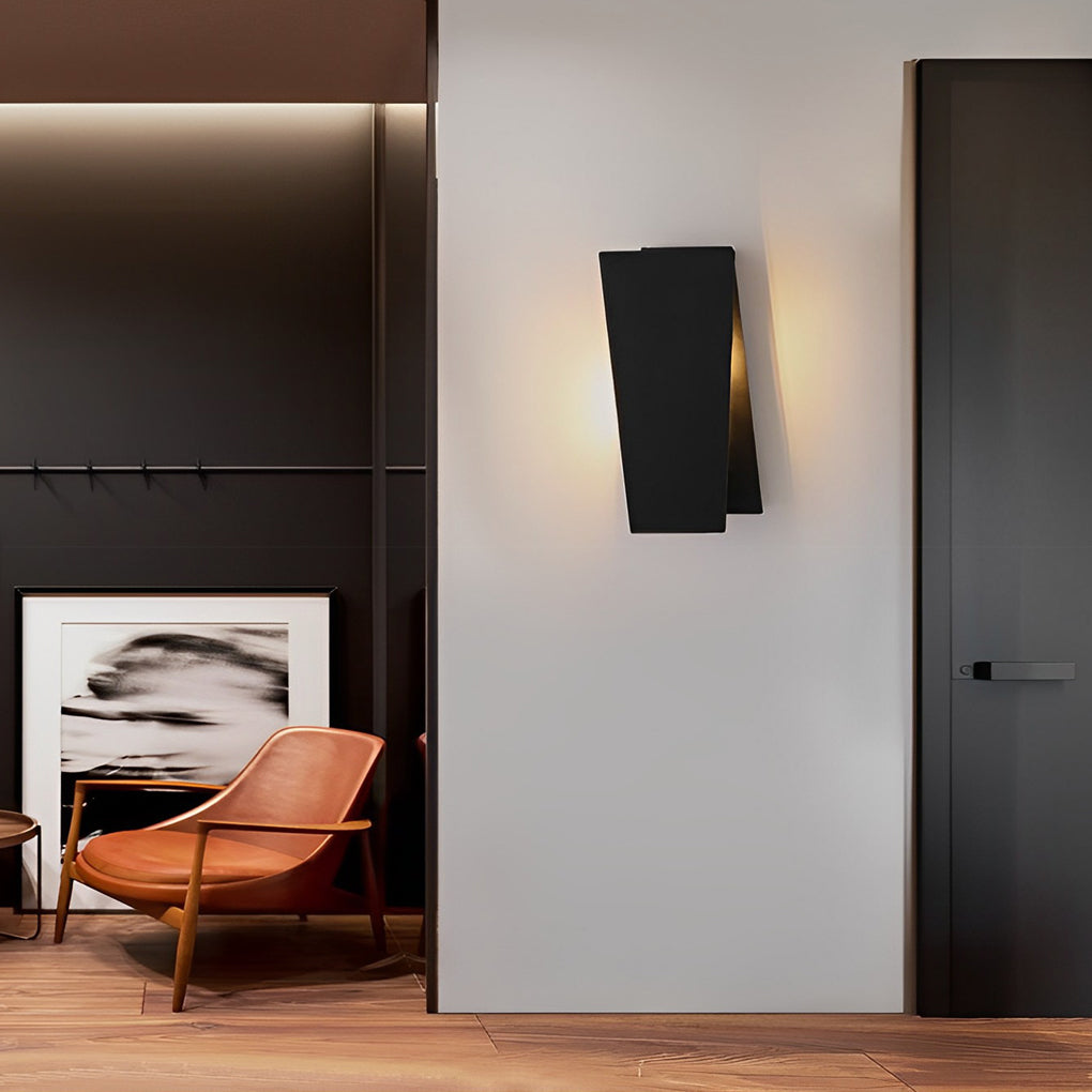 Modern rectangular folding white wall sconces