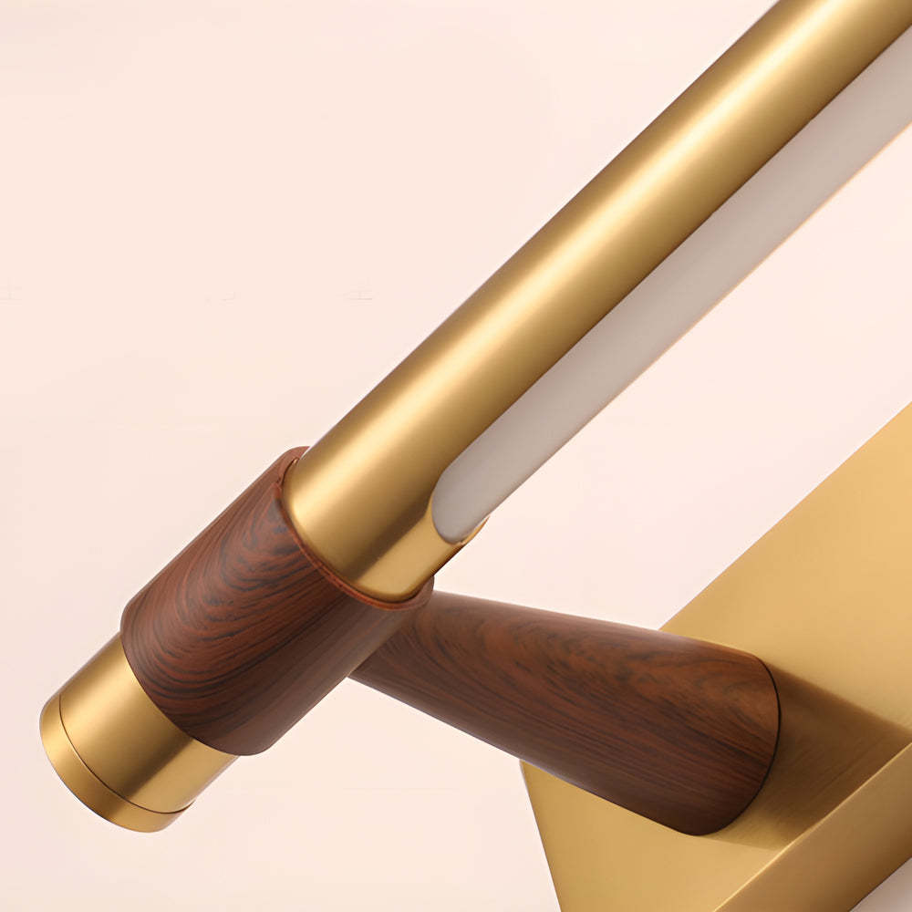 120�� Rotatable Flush-Mount Bathroom Vanity Light with Linear Bar and Elegant Finishes-Lighom