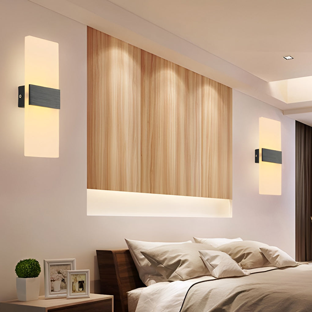 Rectangular Acrylic 6W LED Modern Wall Lamp Wall Sconce Lighting-Lighom