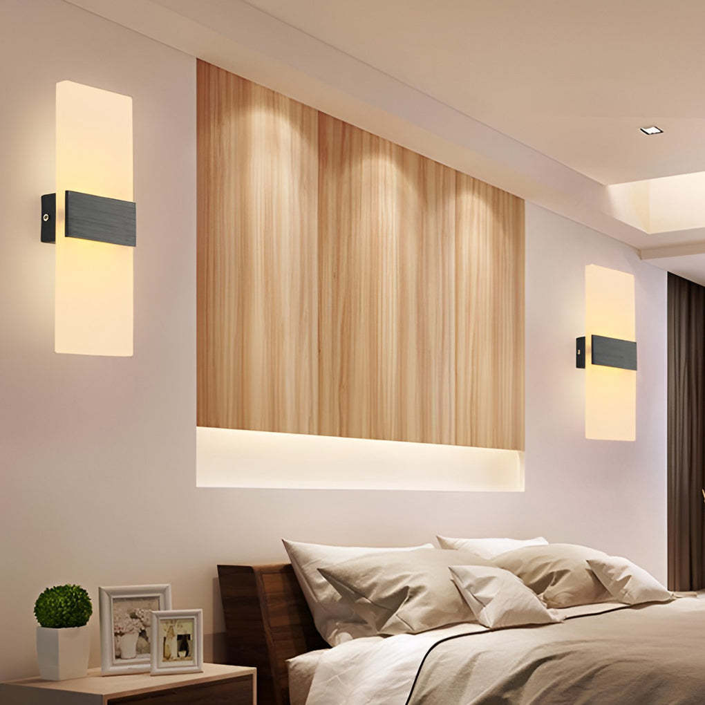 Rectangular Acrylic 6W LED Modern Wall Lamp Wall Sconce Lighting-Lighom