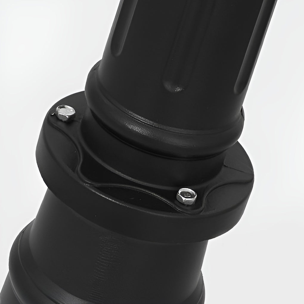 3 Lights Waterproof Black Modern Outdoor Post Lights Public Lighting-Lighom