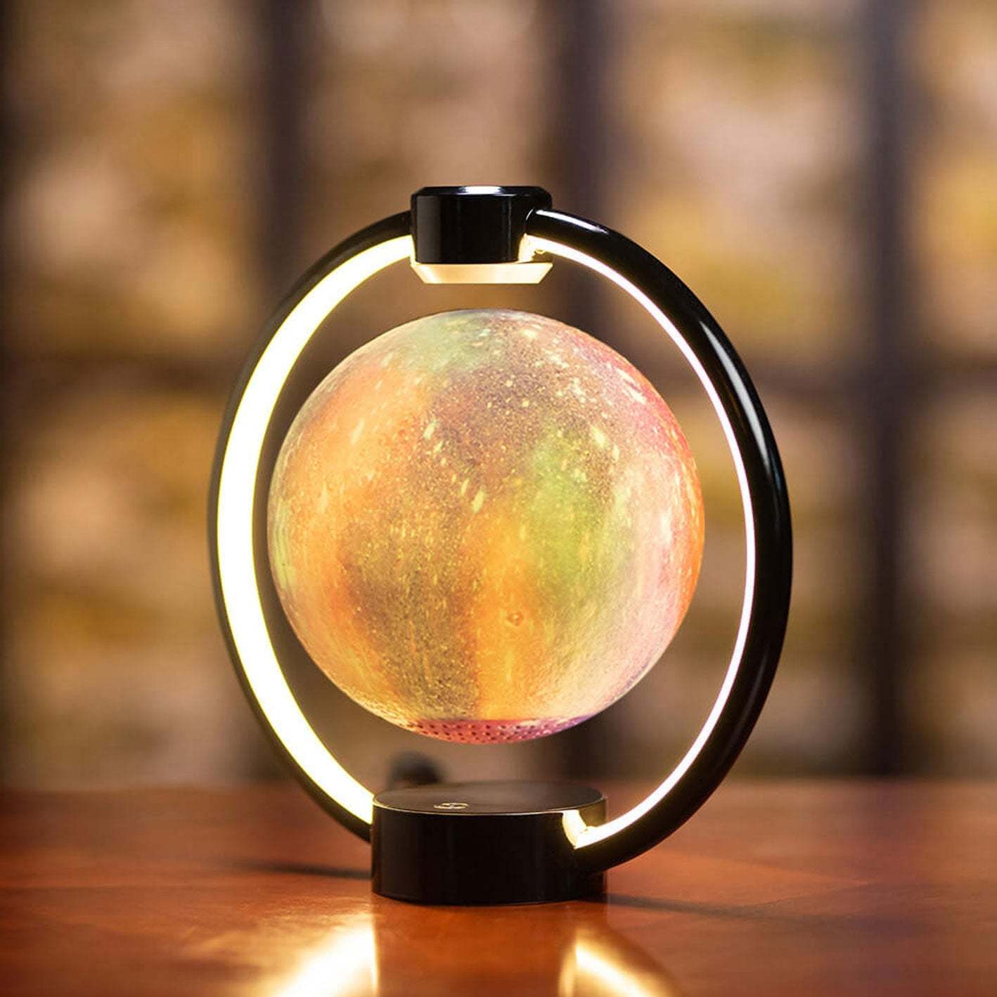 Maglev Moon LED Colorful Night Table Lamp