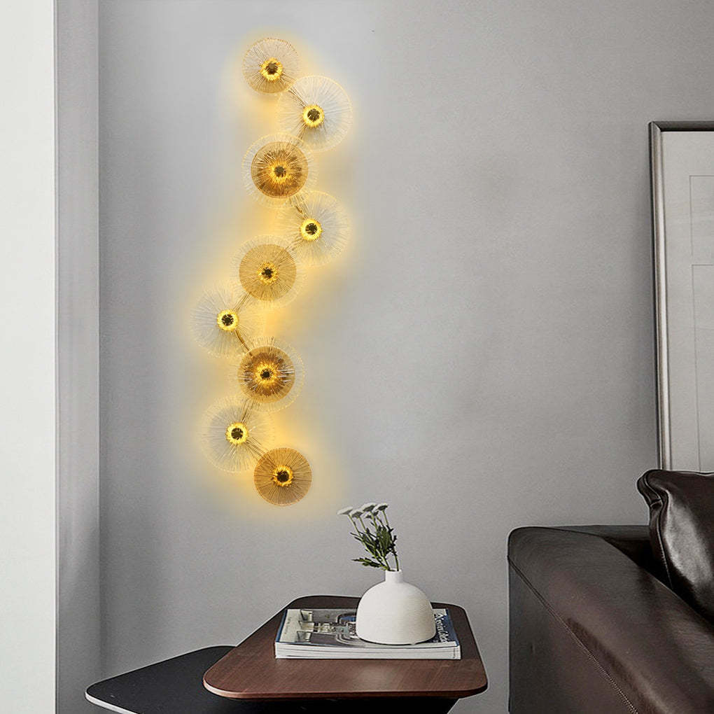 Round Glass Postmodern LED Wall Light