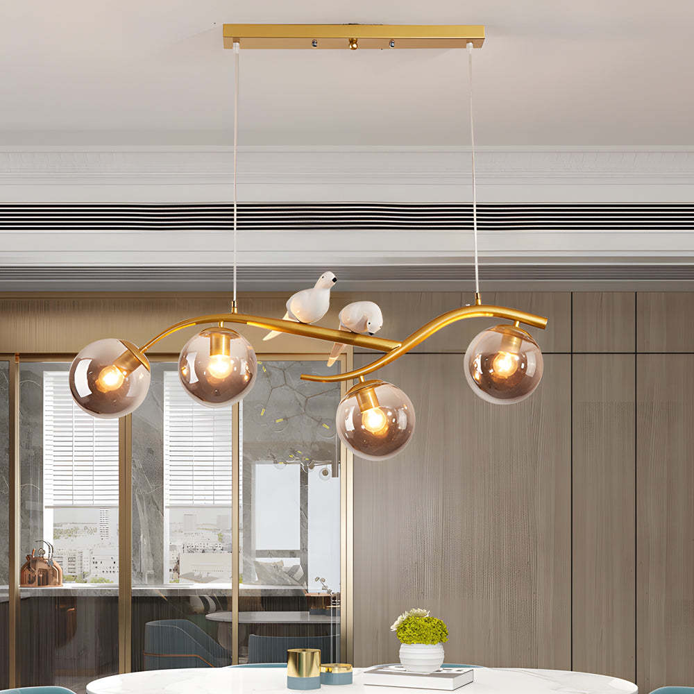 Long Branch Bird Ball Nordic Dining Chandelier
