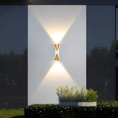 Creative Up and Down Lights LED Waterproof Modern Outdoor Wall Lamp-Lighom