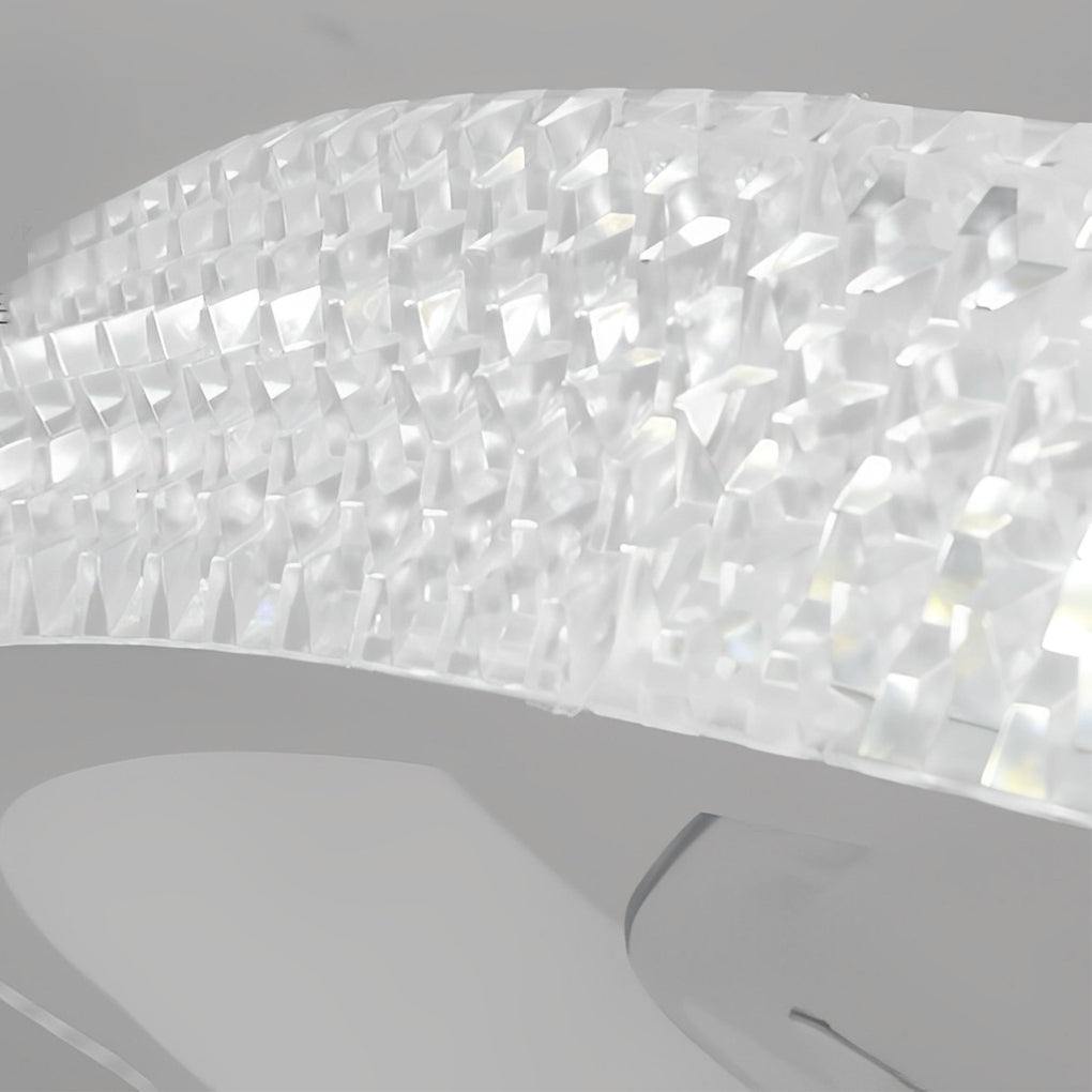 Round Inverter Mute LED Dimmable Bladeless Ceiling Fan