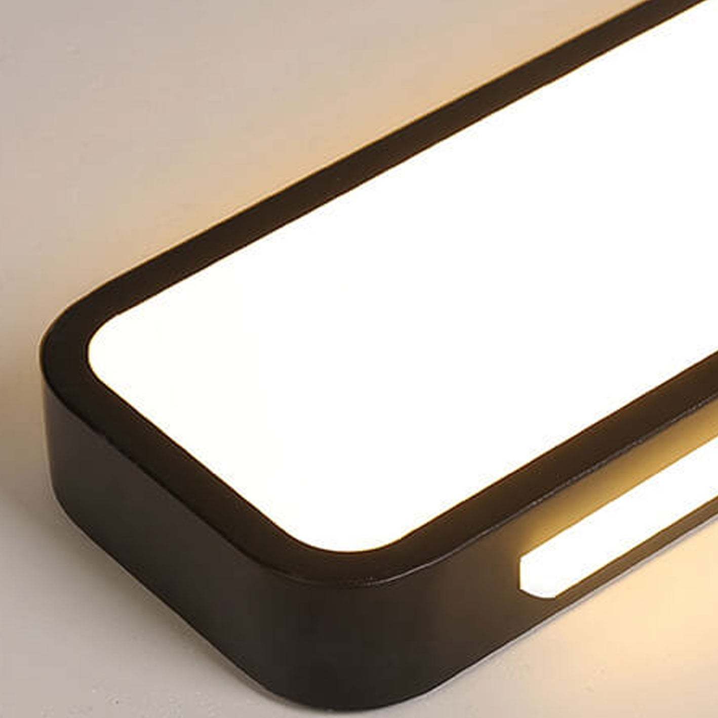 Nordic Minimalist Long LED Flush Mount Light