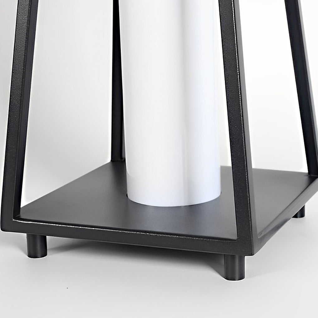 Portable Waterproof LED Removable Black Modern Outdoor Floor Lamp-Lighom