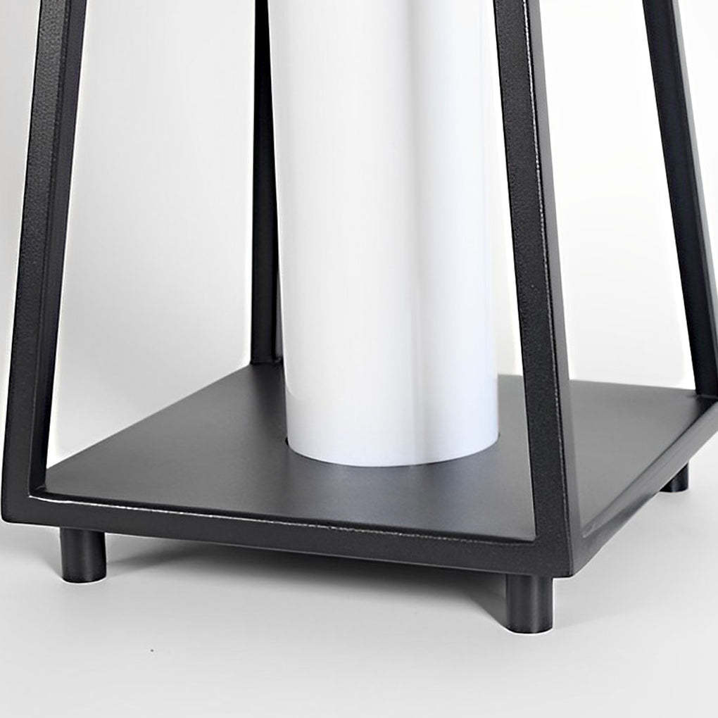 Portable Waterproof LED Removable Black Modern Outdoor Floor Lamp-Lighom