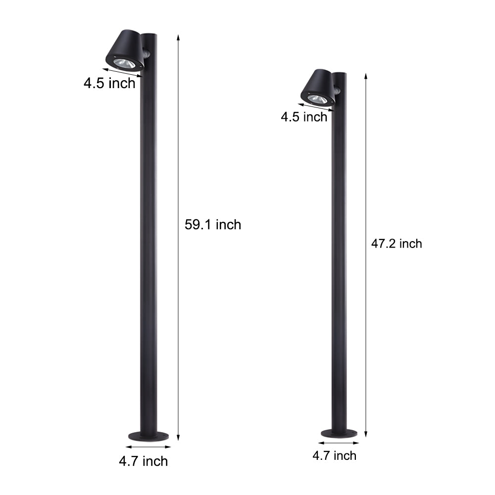 Nut 1/2-LED Outdoor Lawn Bollard Light-Lighom