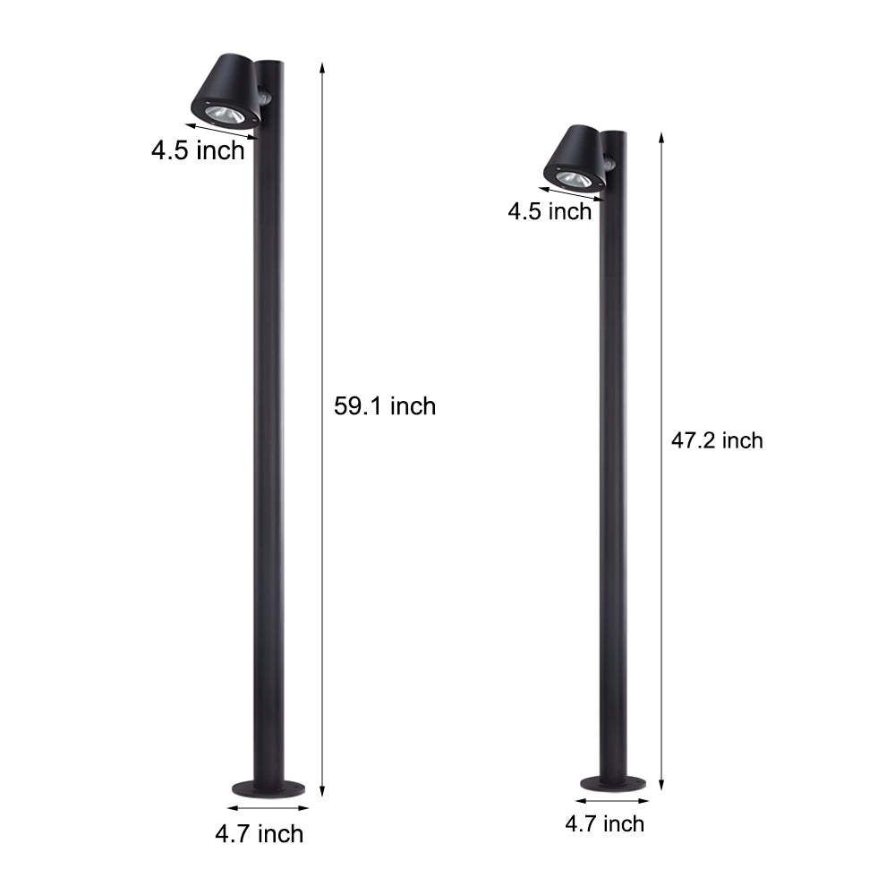 Nut 1/2-LED Outdoor Lawn Bollard Light-Lighom