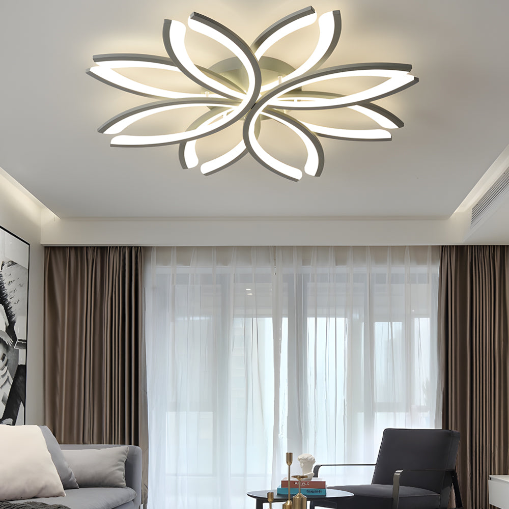 Flower-Shaped Flush Mount Ceiling Light