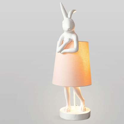 Nordic Apron Rabbit Resin Table Lamp