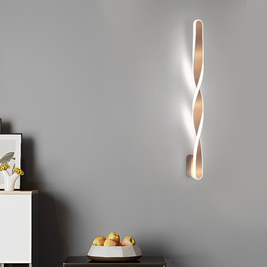 Spiral Long Strip LED 29W Minimalist Ins Wall Lamp Wall Sconce Lighting-Lighom