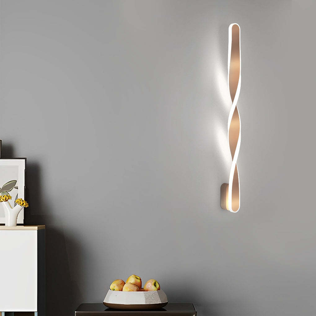 Spiral Long Strip LED 29W Minimalist Ins Wall Lamp Wall Sconce Lighting-Lighom