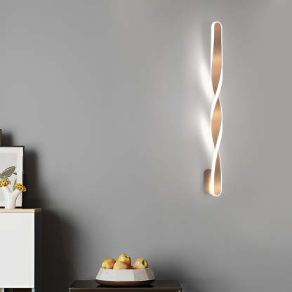 Spiral Long Strip LED 29W Minimalist Ins Wall Lamp Wall Sconce Lighting-Lighom