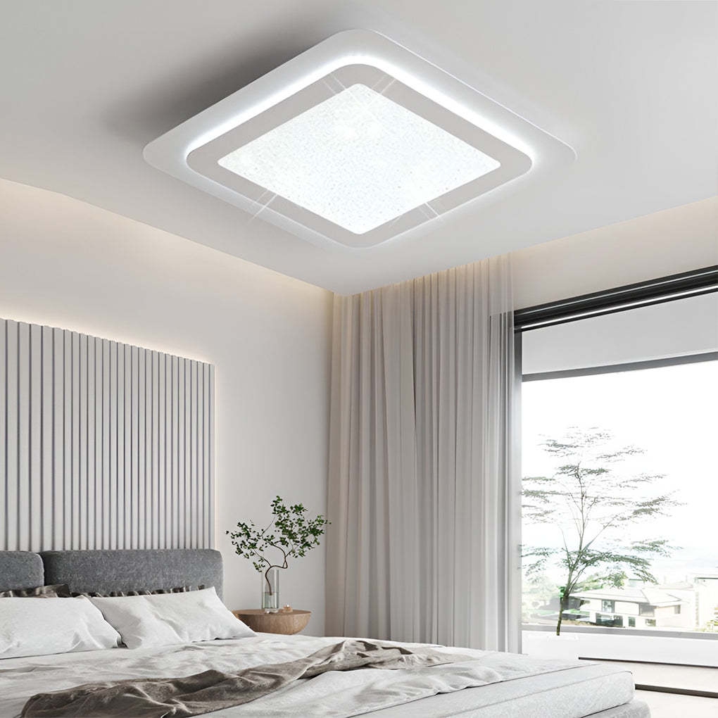 Minimalist Square Circular LED Dimmable Ceiling Light