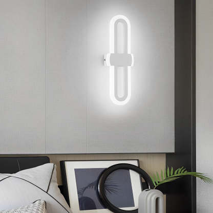 Rounded Rectangular LED Modern Wall Sconce