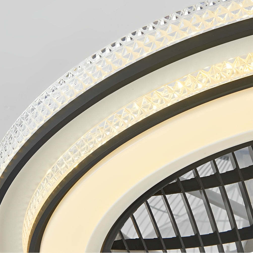 Intelligent Timing Mute LED Modern Bladeless Fan