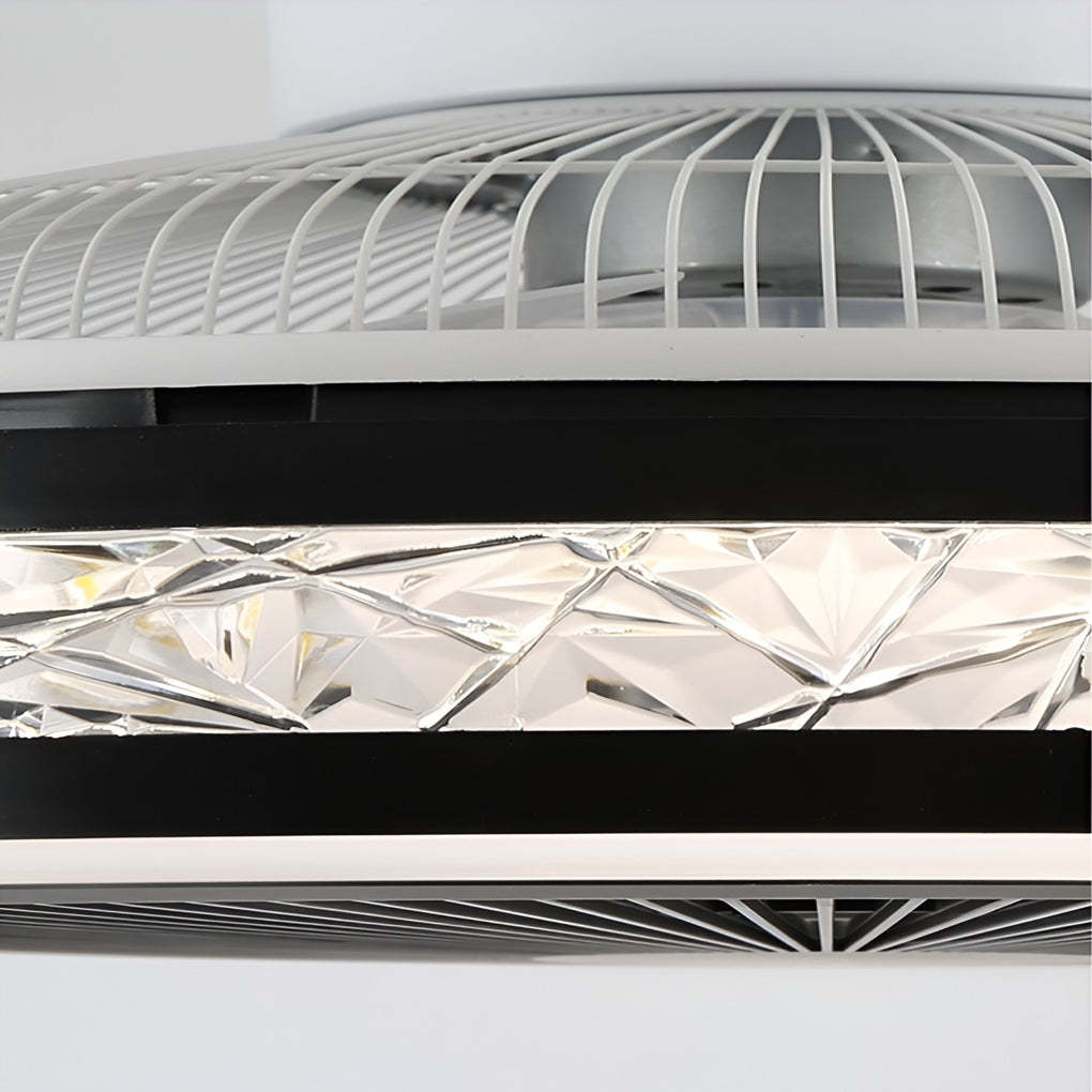 Nordic Minimalist Stepless Dimming Bladeless Ceiling Fan