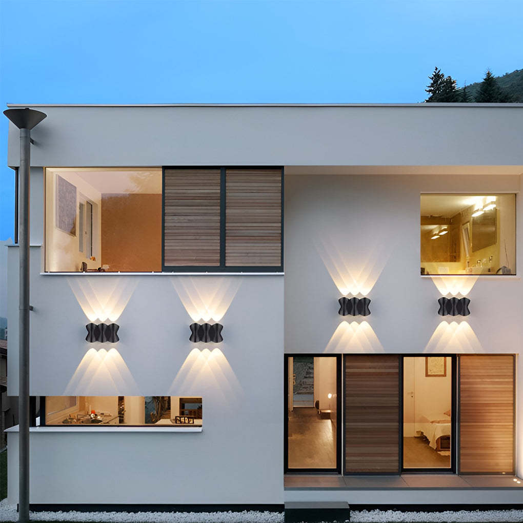 Creative LED Up and Down Lights Waterproof Modern Outdoor Wall Lamp-Lighom
