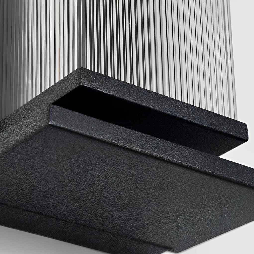 Creative Strip Waterproof Black Modern LED Wall Lamp Outdoor Wall Lights-Lighom