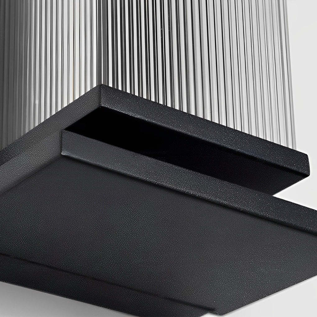 Creative Strip Waterproof Black Modern LED Wall Lamp Outdoor Wall Lights-Lighom