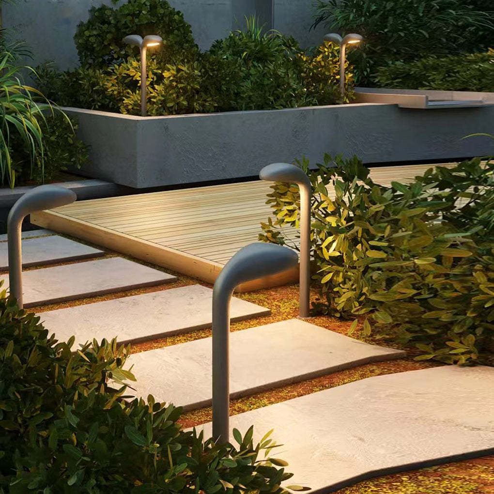 Aluminum 2-Light LED Warm Light Outdoor Landscape Pathway Lights-Lighom