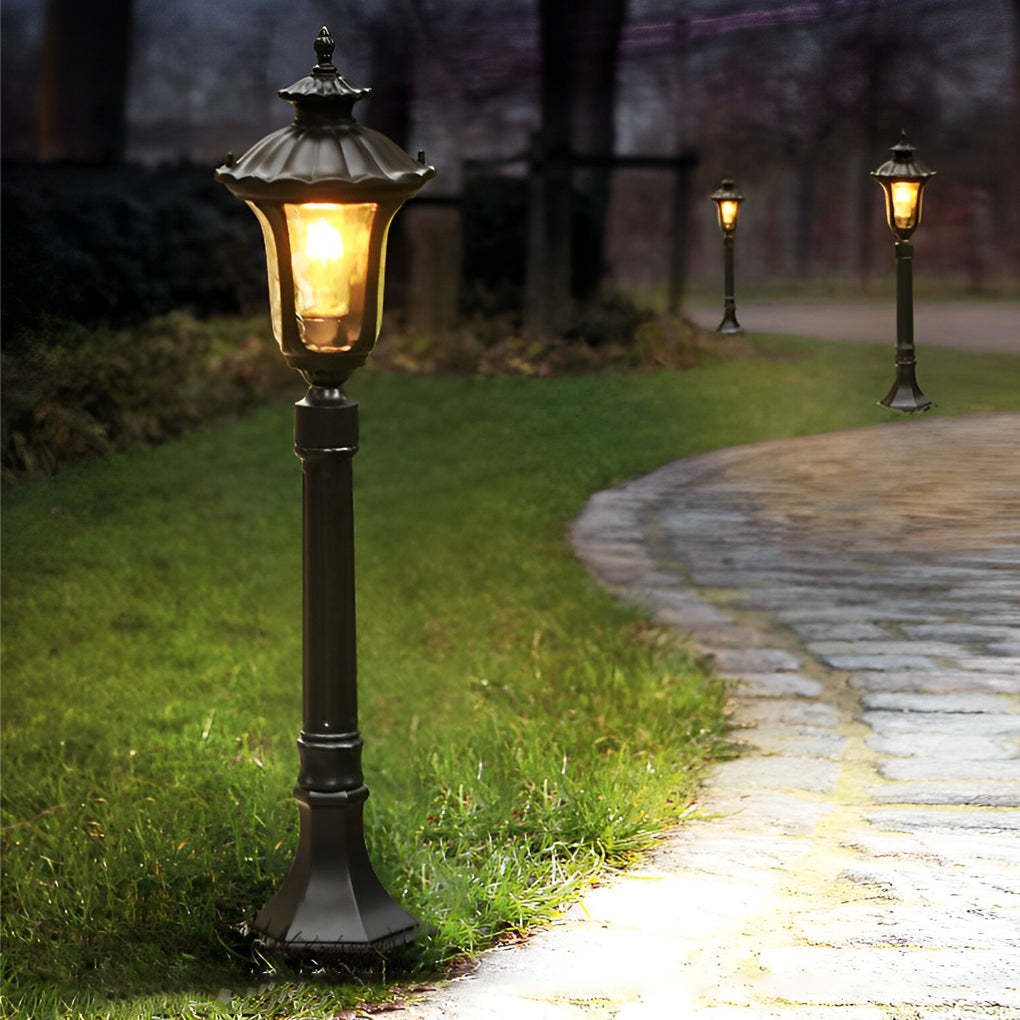 Vintage Classic Waterproof LED Black European-style Outdoor Lawn Lights-Lighom