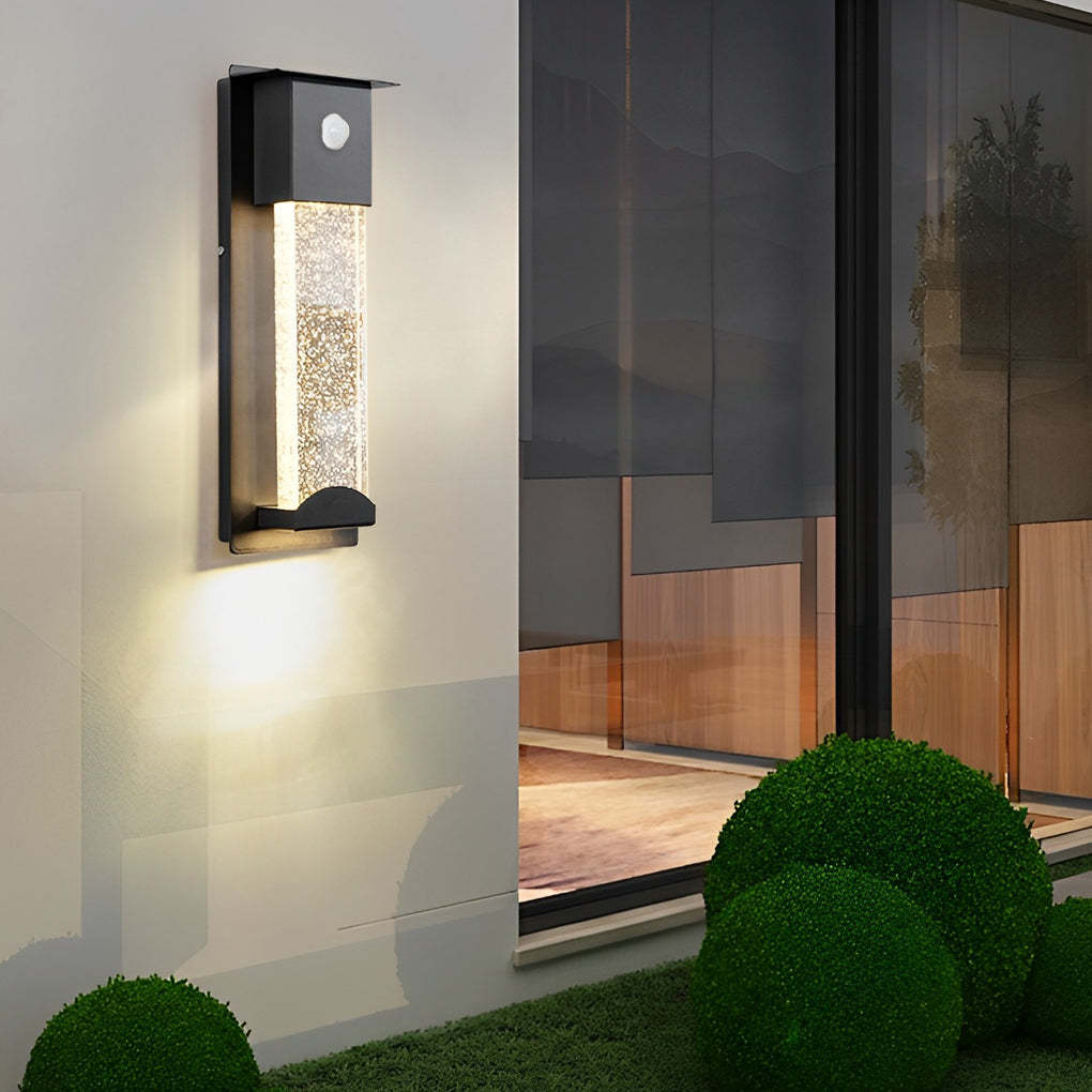 Minimalist Crystal Bubble Glass Motion Sensor Wall Lamp