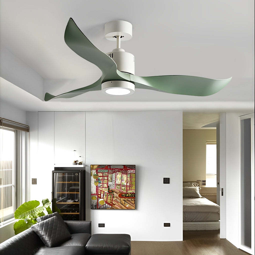 3-Blade Mute Intelligent Remote LED Nordic Fan